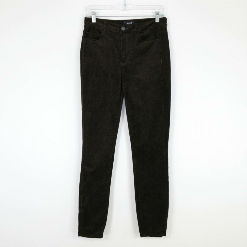 Paige Hoxton Jeans Ultra-Skinny Womens W28 L28 Corduroy Brown Stretch Ankle